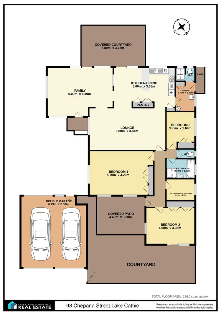 Floorplan of Homely house listing, 98 Chepana St, Lake Cathie NSW 2445
