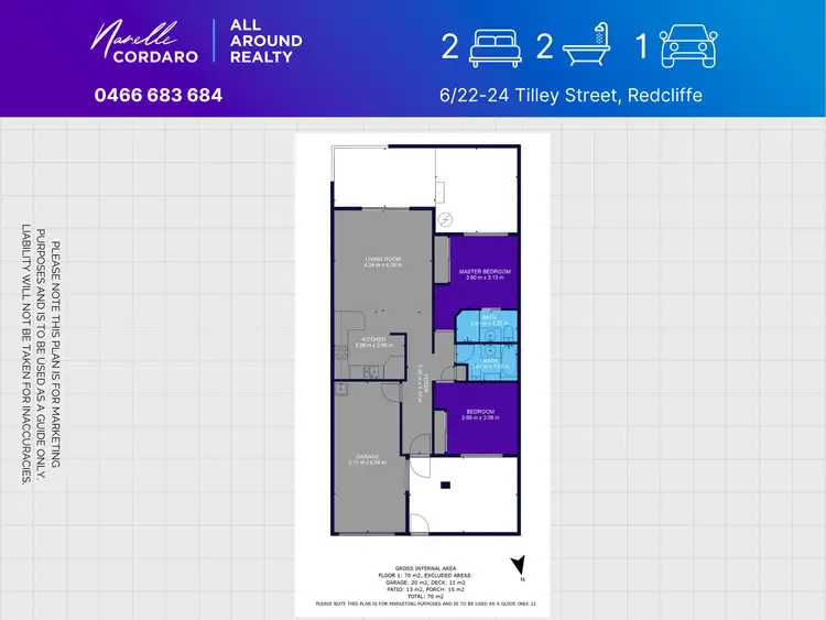Floorplan of Homely townhouse listing, Unit 6/22-24 Tilley St, Redcliffe QLD 4020