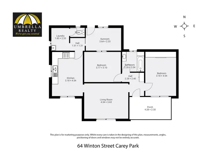 Floorplan of Homely house listing, 64 Winton St, Carey Park WA 6230