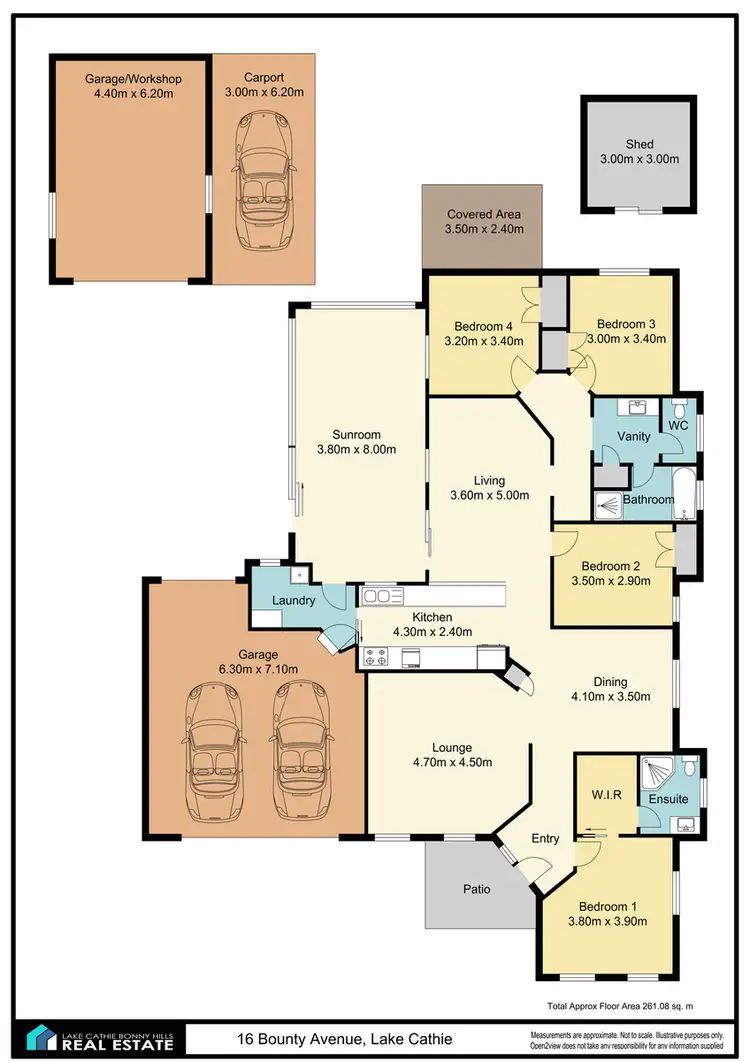 Floorplan of Homely house listing, 16 Bounty Ave, Lake Cathie NSW 2445
