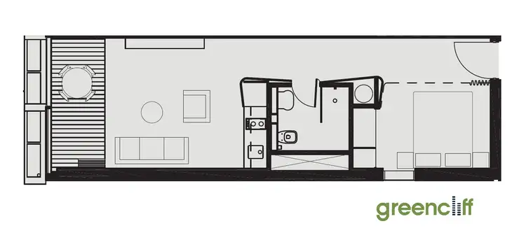 Floorplan of Homely apartment listing, W1013/2 Chippendale Way, Chippendale NSW 2008