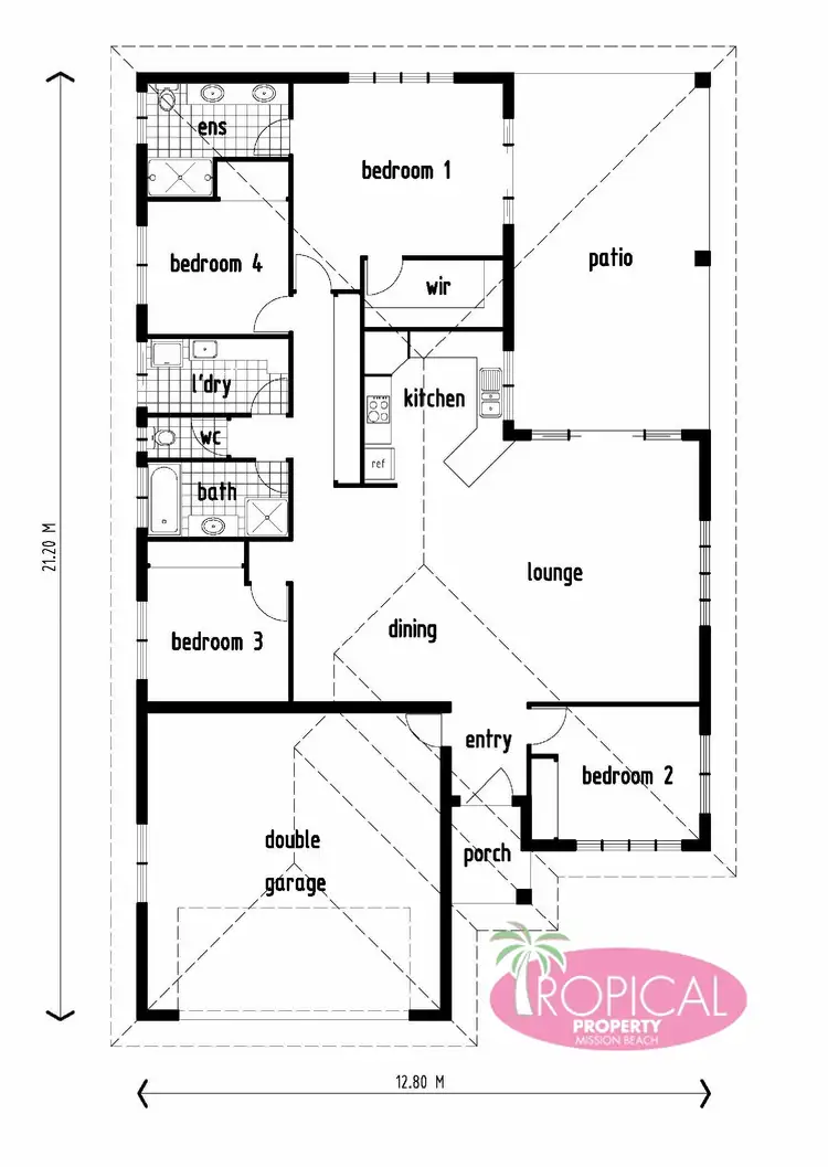 Floorplan of Homely house listing, 22 Clipper Ct, South Mission Beach QLD 4852