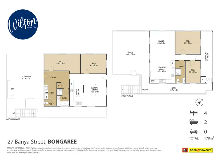 Floorplan of Homely house listing, 27 Banya St, Bongaree QLD 4507