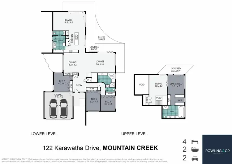 Floorplan of Homely house listing, 122 Karawatha Dr, Mountain Creek QLD 4557
