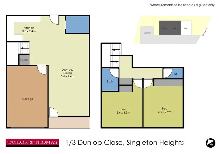 Floorplan of Homely block of units listing, 1-3/3 Dunlop Close, Singleton NSW 2330