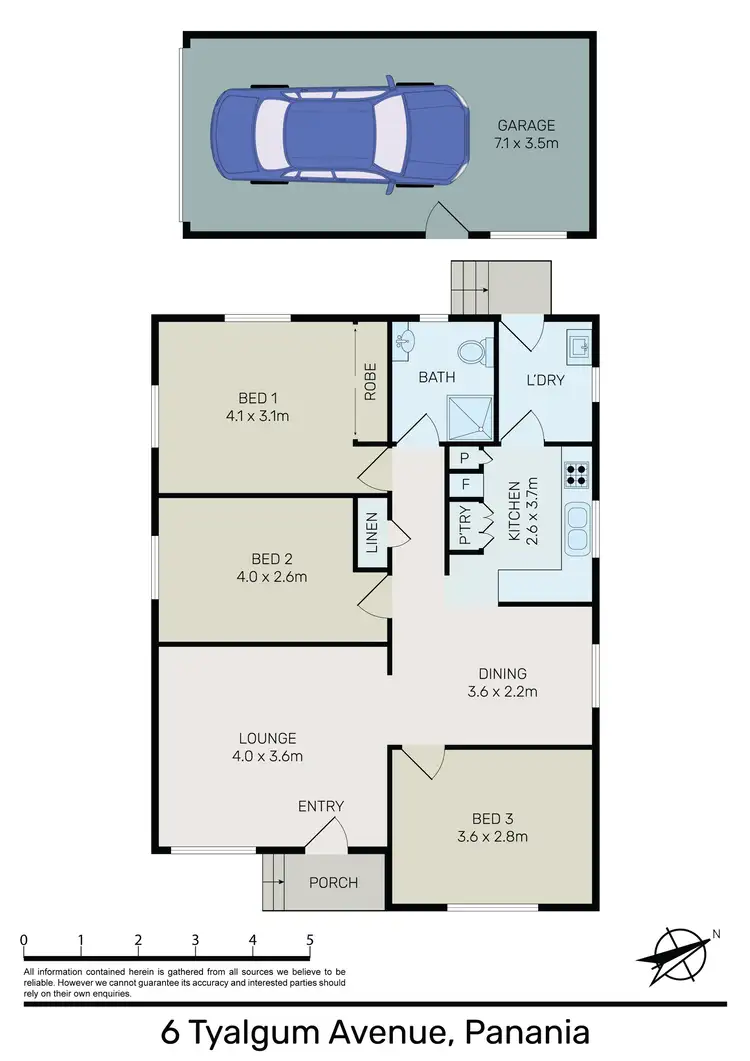 Floorplan of Homely house listing, 6 Tyalgum Ave, Panania NSW 2213