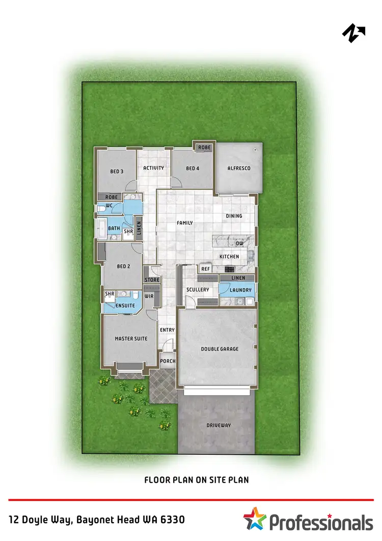 Floorplan of Homely house listing, 12 Doyle Way, Bayonet Head WA 6330