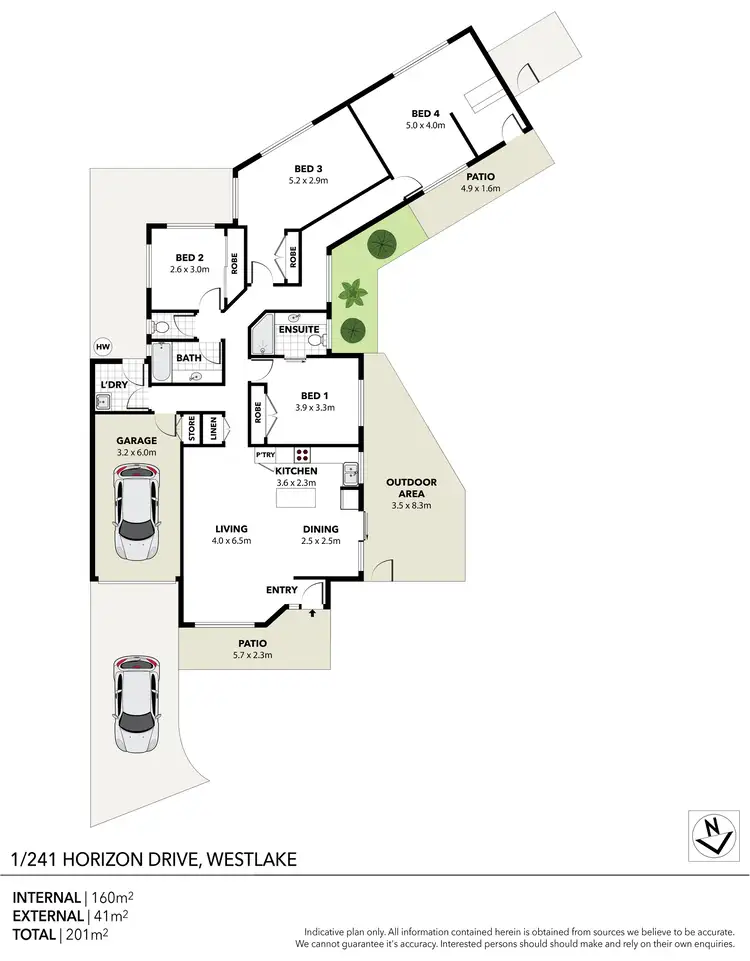 Floorplan of Homely townhouse listing, 1/ 241 Horizon Dr, Westlake QLD 4074