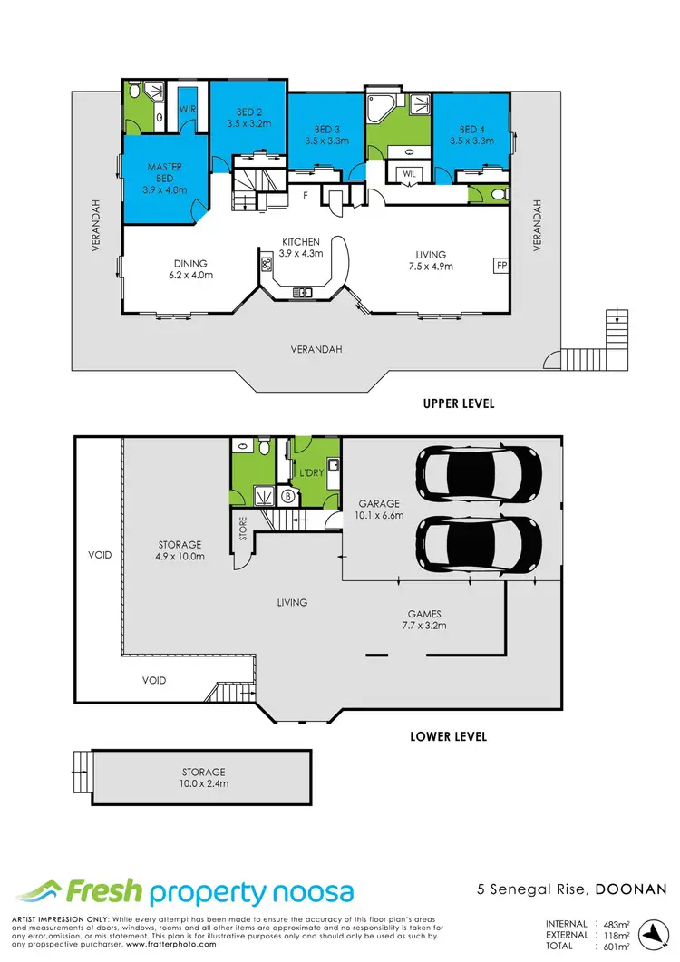 Floorplan of Homely house listing, 5 Senegal Rise, Doonan QLD 4562