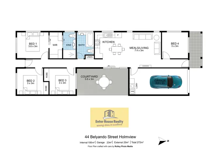 Floorplan of Homely house listing, 44 Belyando St, Holmview QLD 4207