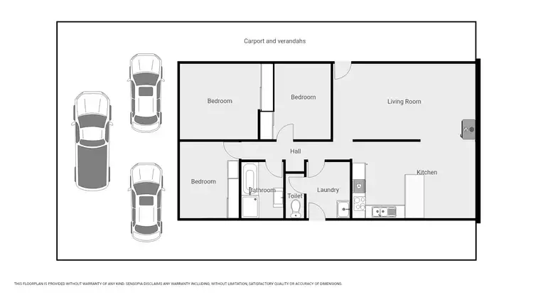 Floorplan of Homely house listing, 42 Glenvale Rd Deep Lead Via, Stawell VIC 3380