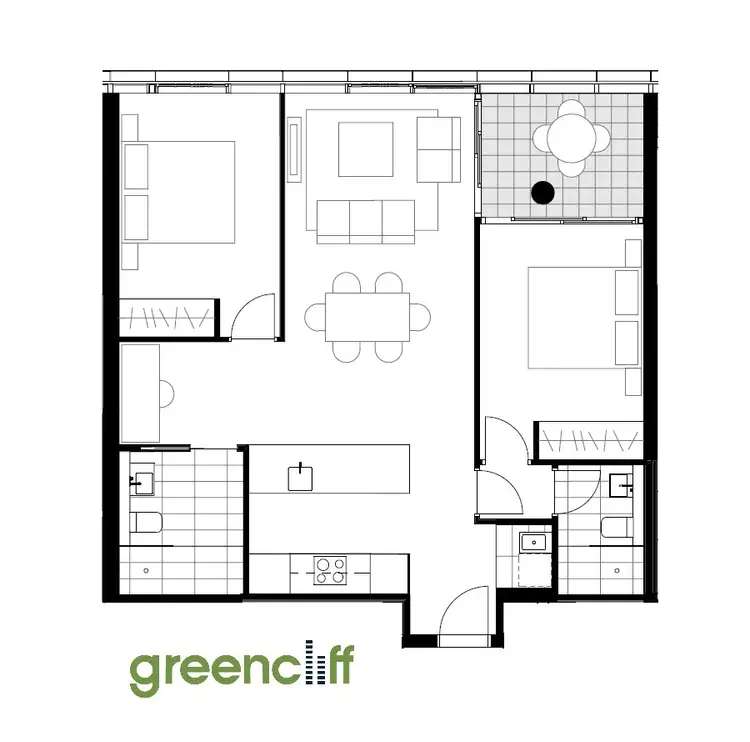 Floorplan of Homely apartment listing, 1204/85 O'Connor St, Chippendale NSW 2008