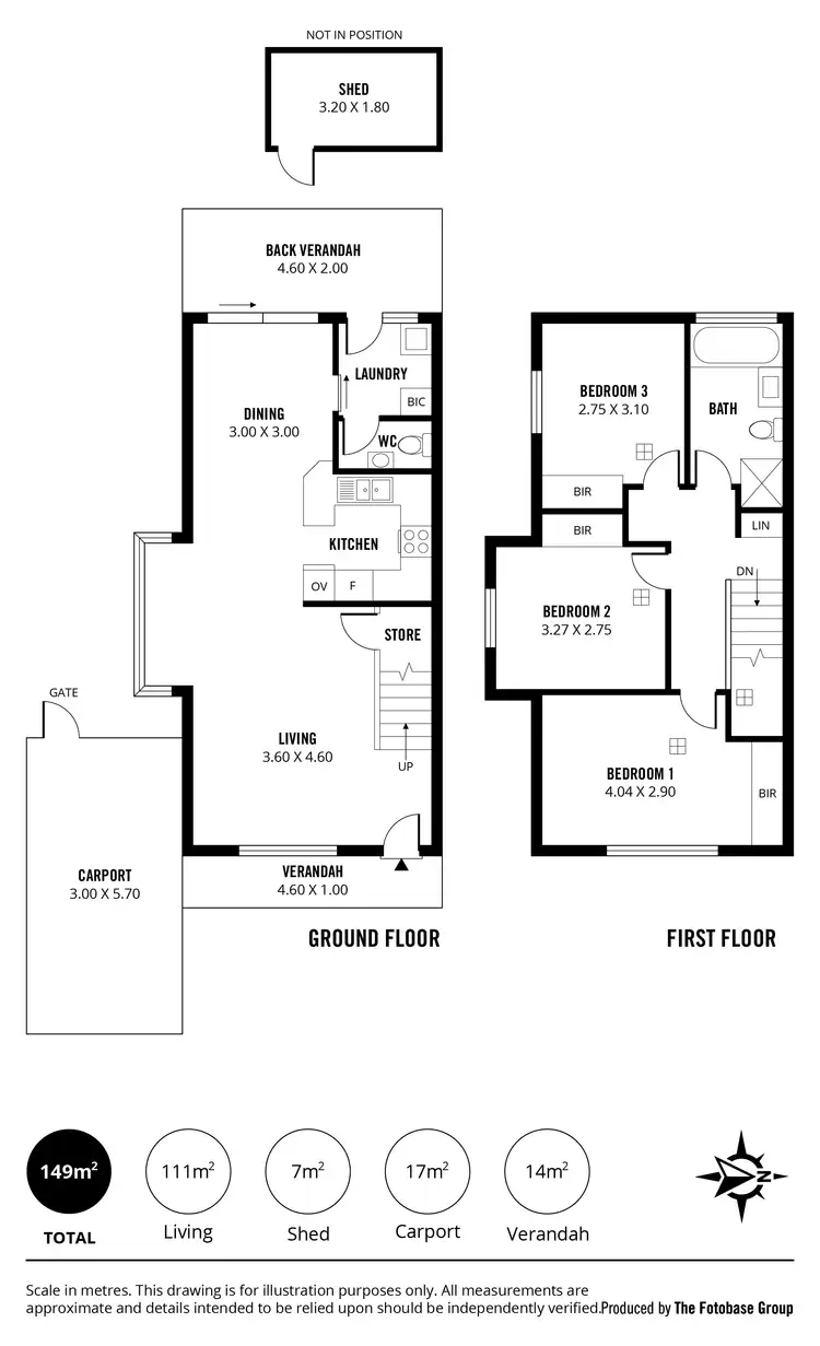 Floorplan of Homely unit listing, Unit 3/166 Trimmer Pde, Seaton SA 5023