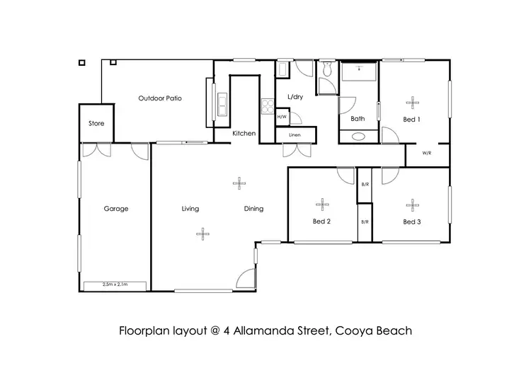 Floorplan of Homely house listing, 4 Allamanda St, Cooya Beach QLD 4873