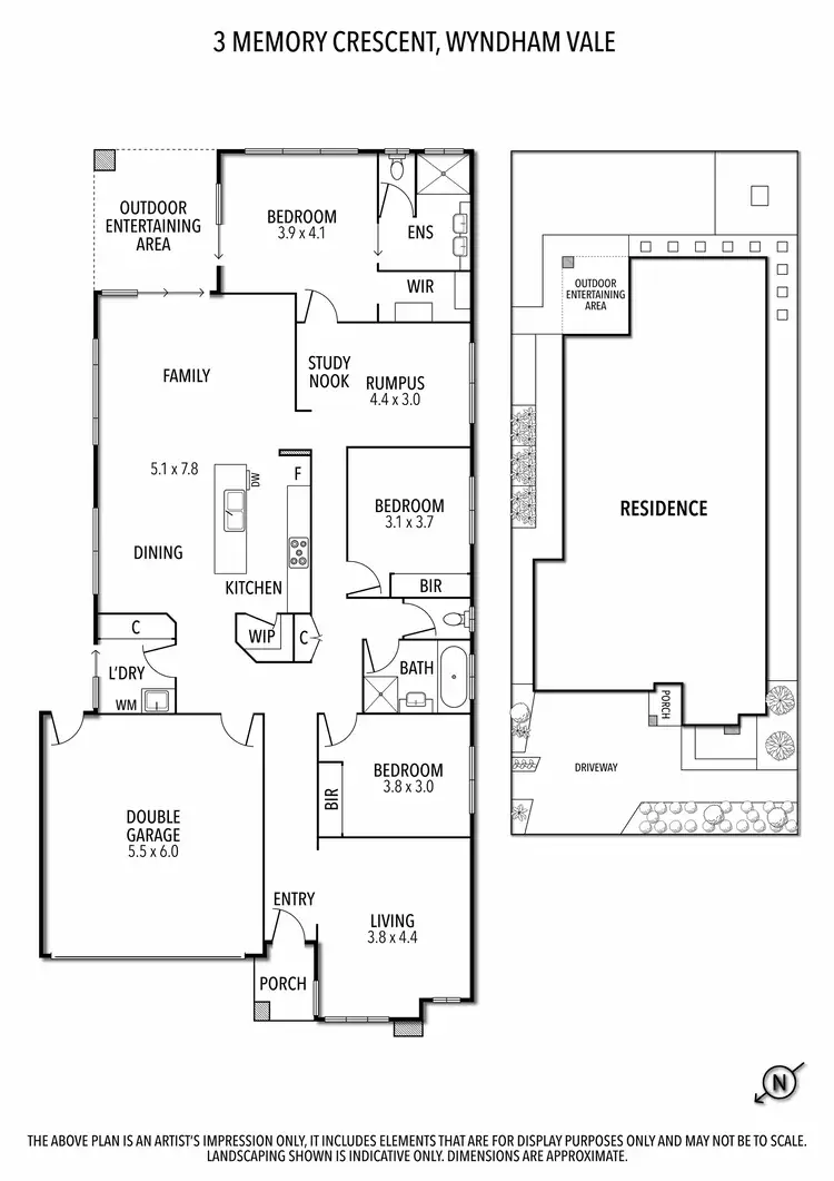 Floorplan of Homely house listing, 3 Memory Crescent, Wyndham Vale VIC 3024