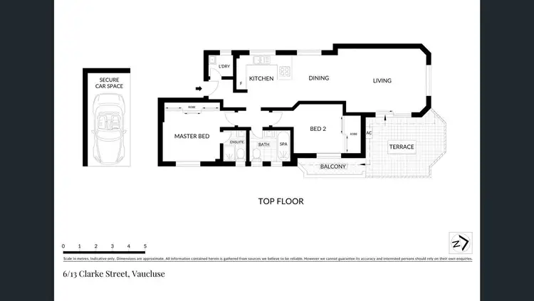 Floorplan of Homely apartment listing, Unit 6/13 Clarke St, Vaucluse NSW 2030