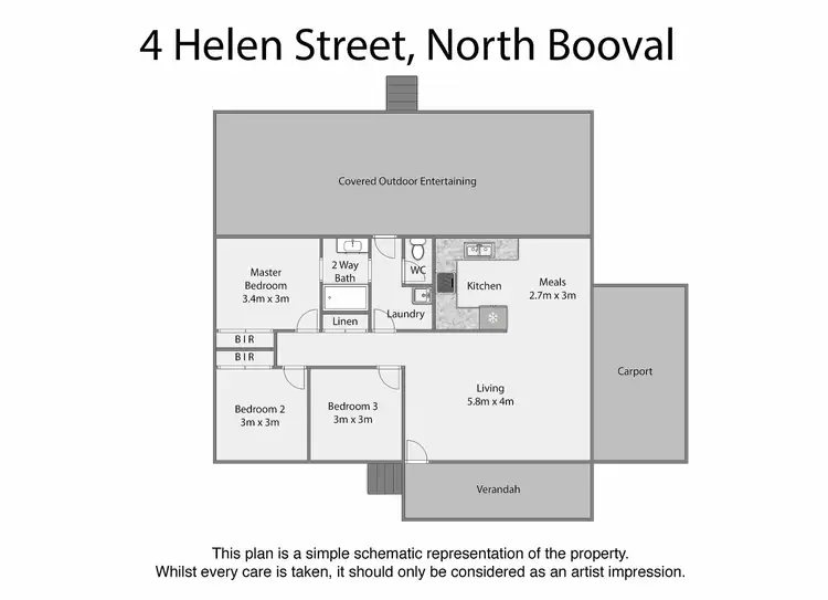 Floorplan of Homely house listing, 4 Helen St, North Booval QLD 4304