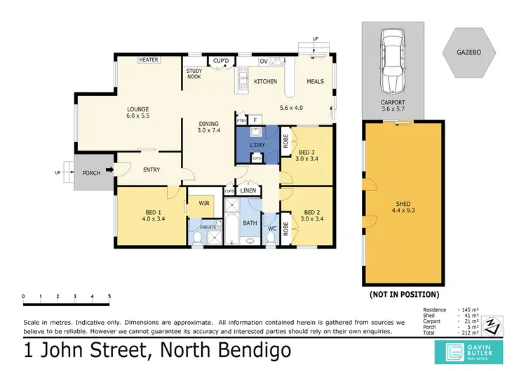 Floorplan of Homely house listing, 1 John St, North Bendigo VIC 3550