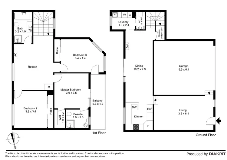 Floorplan of Homely townhouse listing, 7/9C Weyburn Place, Avondale Heights VIC 3034