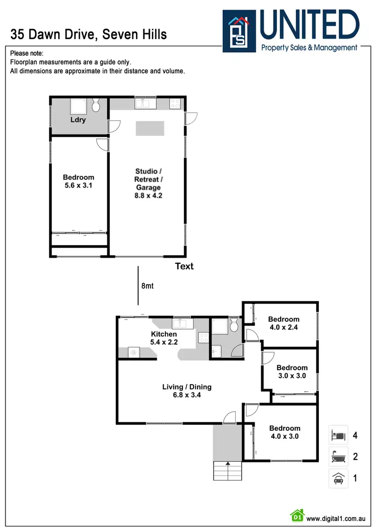 Floorplan of Homely house listing, 35 Dawn Dr, Seven Hills NSW 2147