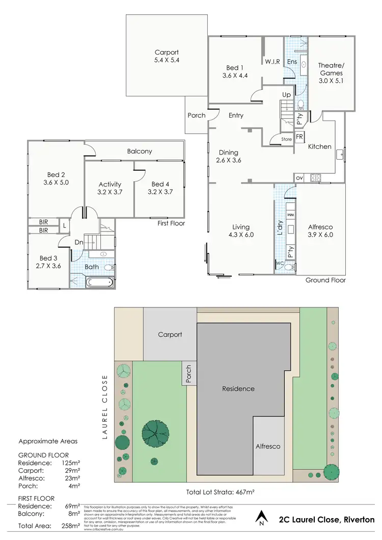 Floorplan of Homely house listing, 2C Laurel Close, Riverton WA 6148