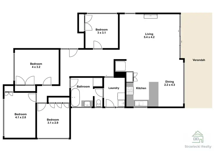 Floorplan of Homely house listing, 50 Contingent St, Trafalgar VIC 3824