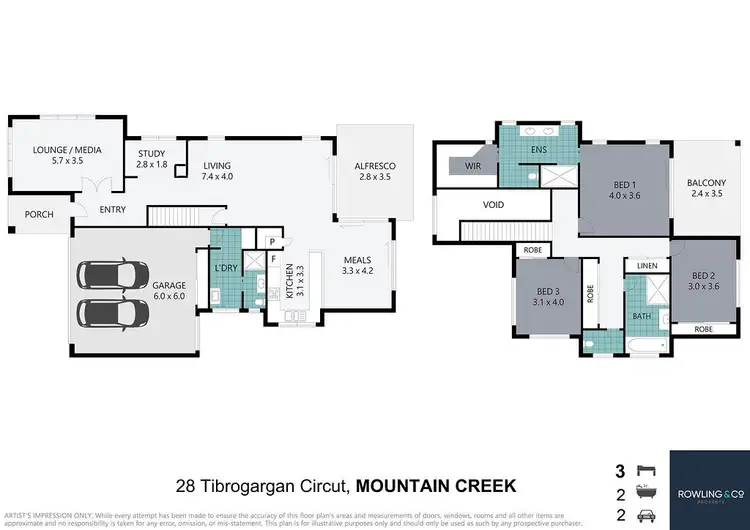 Floorplan of Homely house listing, 28 Tibrogargan Cct, Mountain Creek QLD 4557