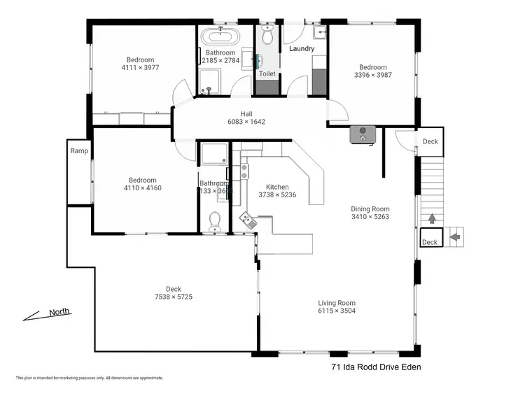 Floorplan of Homely house listing, 71 Ida Rodd Dr, Eden NSW 2551