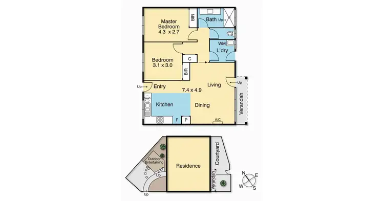 Floorplan of Homely unit listing, 14/25 Goble Street, Niddrie VIC 3042