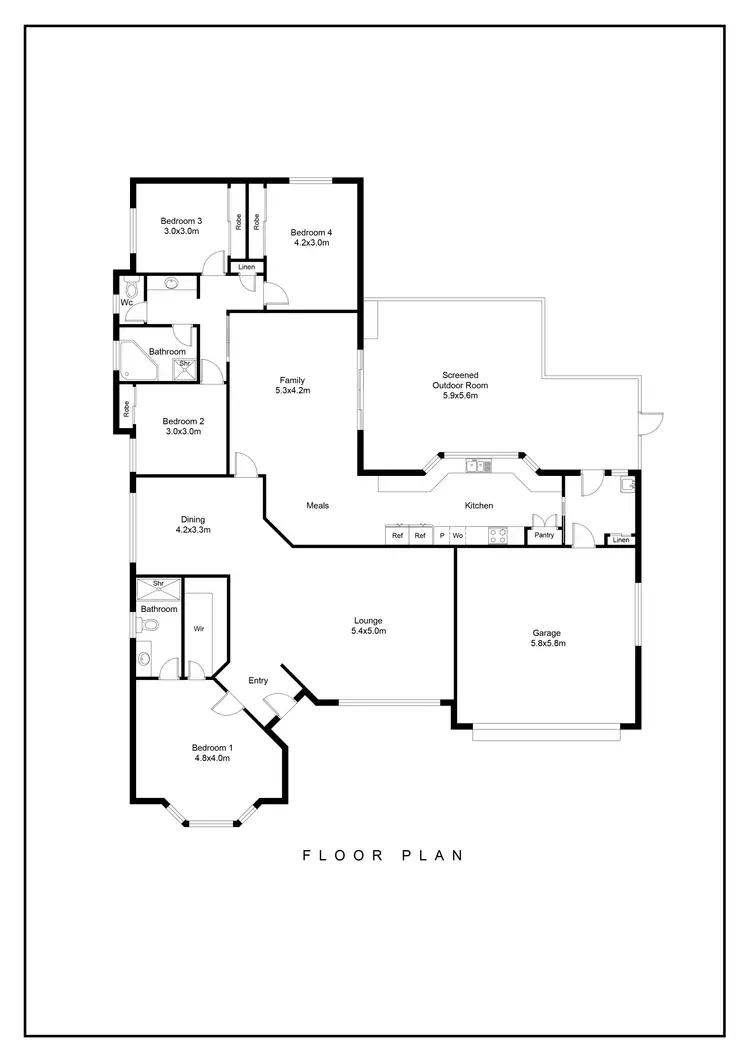 Floorplan of Homely house listing, 5 Montwood Dr, Lennox Head NSW 2478