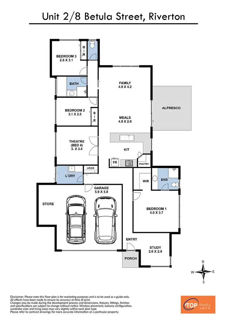 Floorplan of Homely house listing, Unit 2/8 Betula Street, Riverton WA 6148
