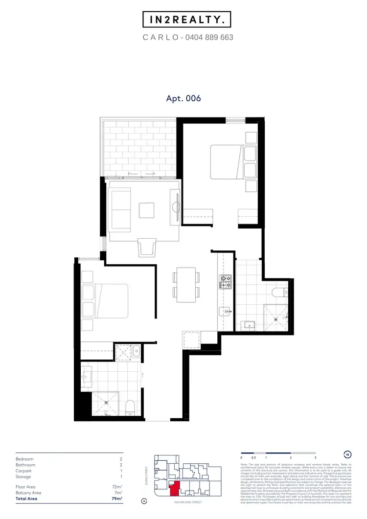 Floorplan of Homely apartment listing, G06/8 Elgin St, Carlton VIC 3053