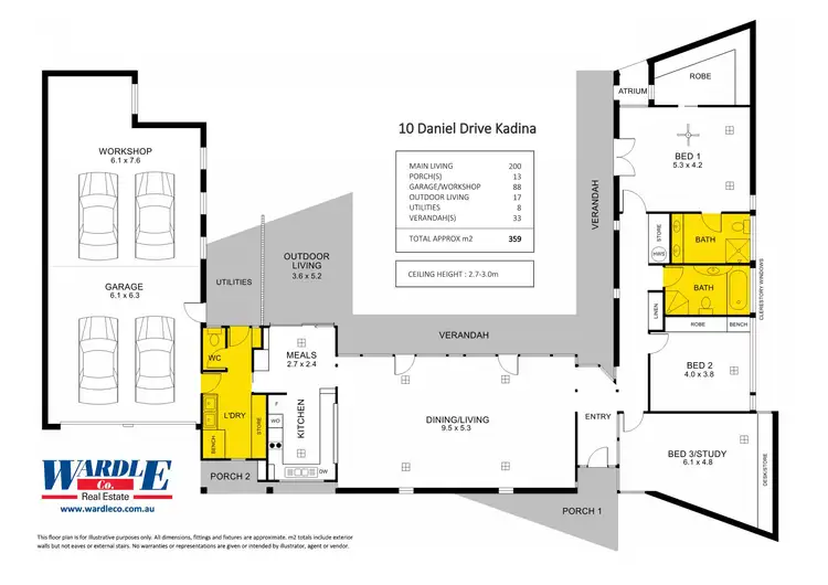 Floorplan of Homely house listing, 10 Daniel Dr, Kadina SA 5554