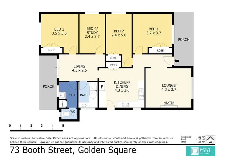 Floorplan of Homely house listing, 73 Booth St, Golden Square VIC 3555