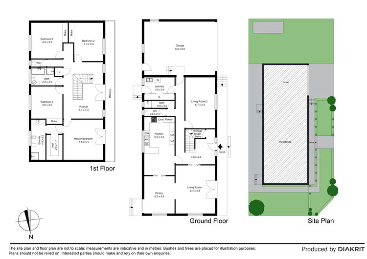 Floorplan of Homely house listing, 1 Thackeray Quadrant, Avondale Heights VIC 3034