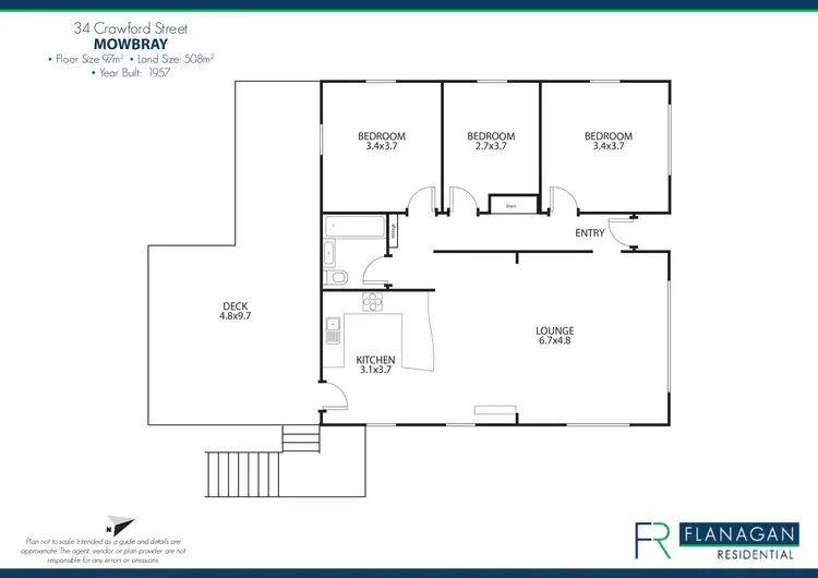 Floorplan of Homely house listing, 34 Crawford St, Mowbray TAS 7248