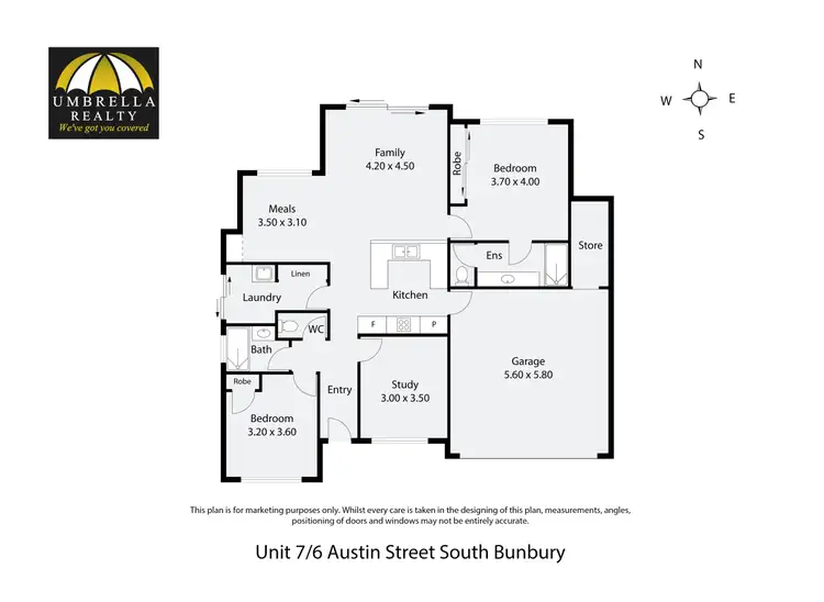 Floorplan of Homely unit listing, Unit 7/6 Austin St, South Bunbury WA 6230