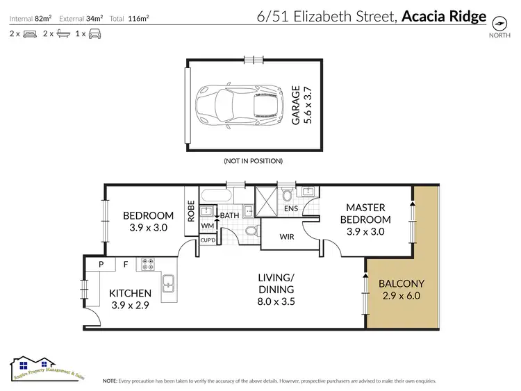 Floorplan of Homely unit listing, Unit 6/51 Elizabeth St, Acacia Ridge QLD 4110