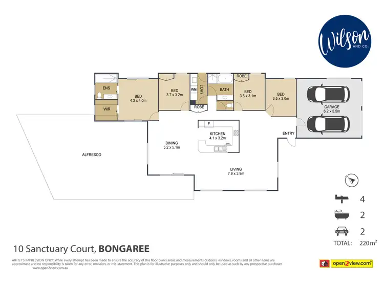 Floorplan of Homely house listing, 10 Sanctuary Ct, Bongaree QLD 4507