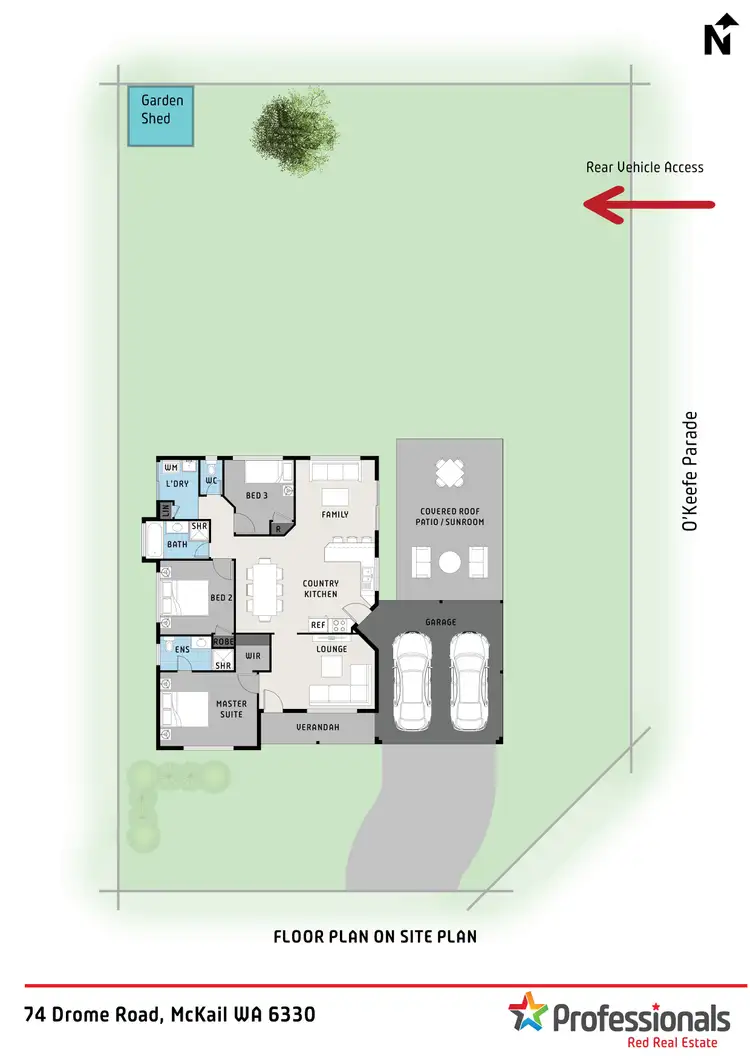 Floorplan of Homely house listing, 74 Drome Rd, Mckail WA 6330