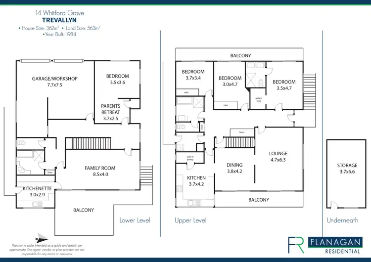 Floorplan of Homely house listing, 14 Whitford Gr, Trevallyn TAS 7250
