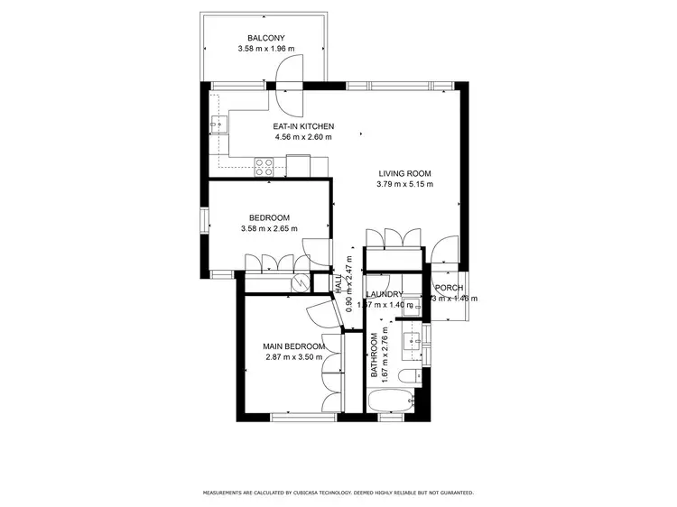 Floorplan of Homely unit listing, Unit 4/184 Imlay St, Eden NSW 2551