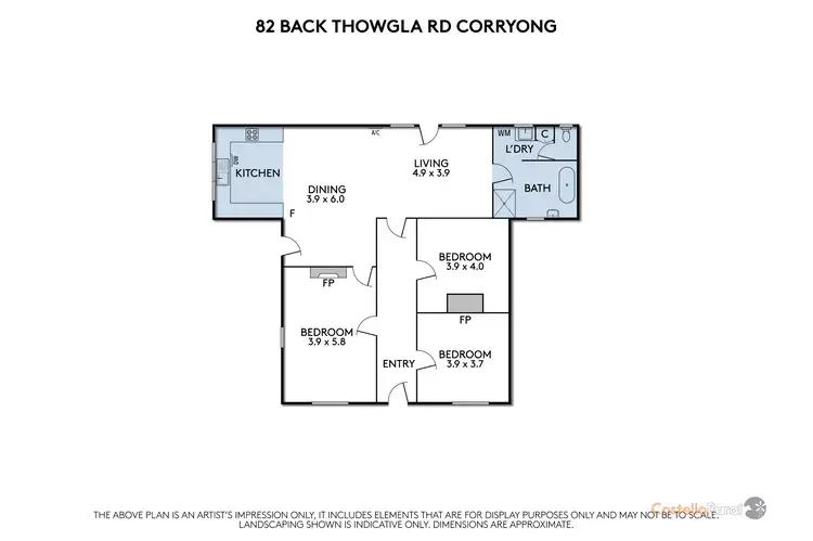 Floorplan of Homely rural property listing, 82 Back Thowgla Road, Corryong VIC 3707