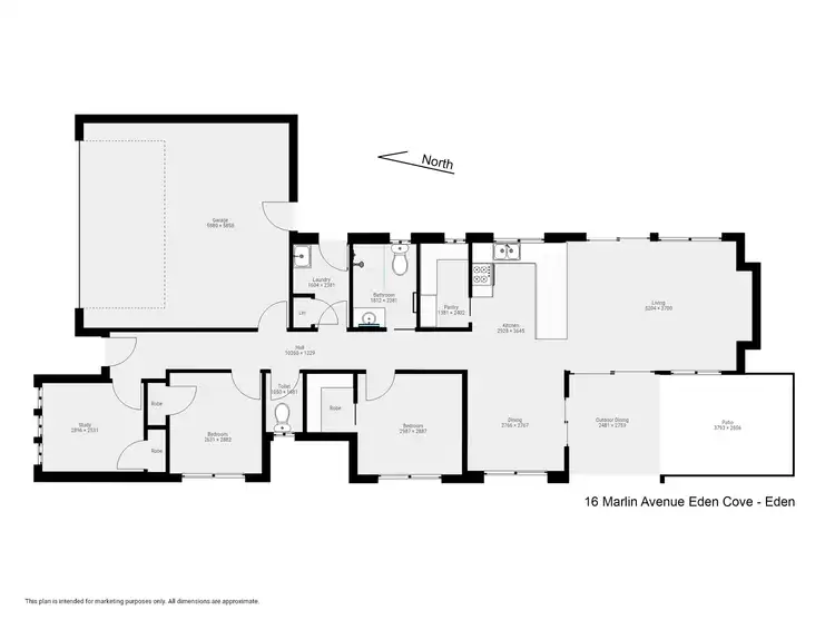 Floorplan of Homely house listing, 16 Marlin Ave, Eden NSW 2551