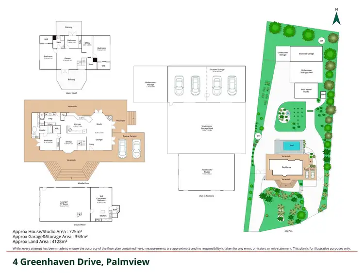 Floorplan of Homely house listing, 4 Greenhaven Dr, Palmview QLD 4553