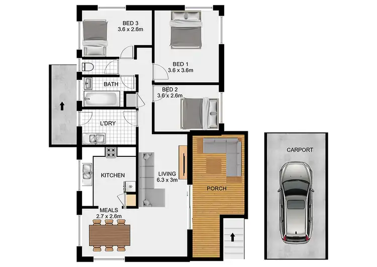 Floorplan of Homely house listing, 9 Arkins Cres, Goodna QLD 4300