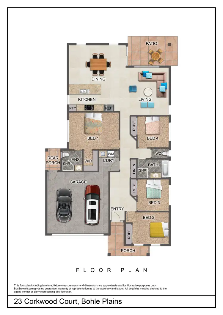 Floorplan of Homely house listing, 23 Corkwood Ct, Bohle Plains QLD 4817