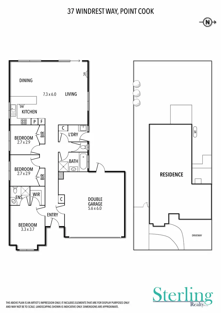 Floorplan of Homely house listing, 37 Windrest Way, Point Cook VIC 3030