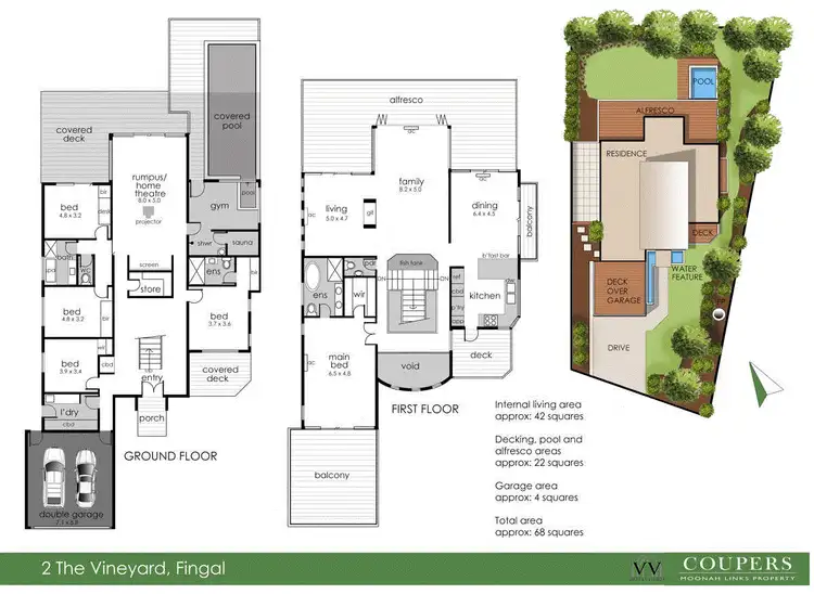 Floorplan of Homely house listing, 2 The Vineyard, Fingal VIC 3939
