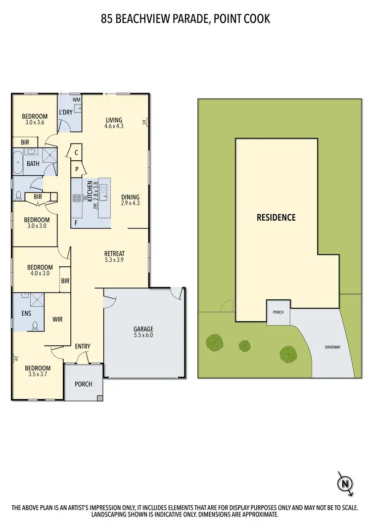Floorplan of Homely house listing, 85 Beachview Pde, Point Cook VIC 3030